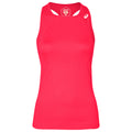 Club Tank Top Women-Coral,White