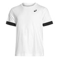 Court T-Shirt Men - white, dark blue