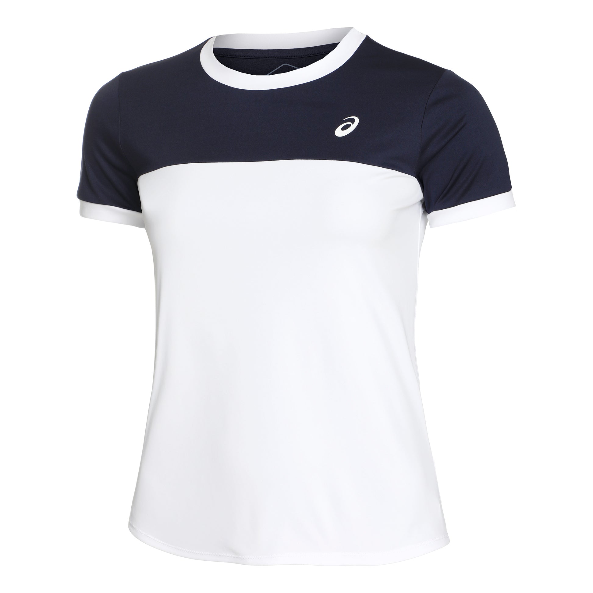 ASICS Court T-Shirt Women - white, dark blue