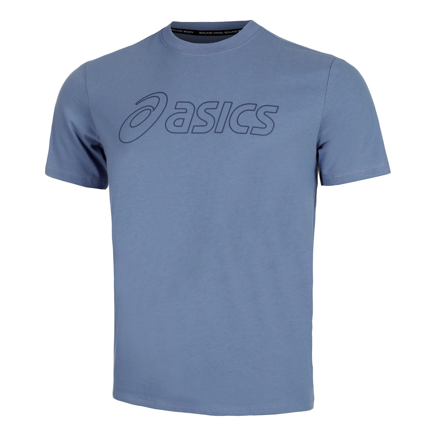 ASICS Logo T-Shirt Men - blue grey,
