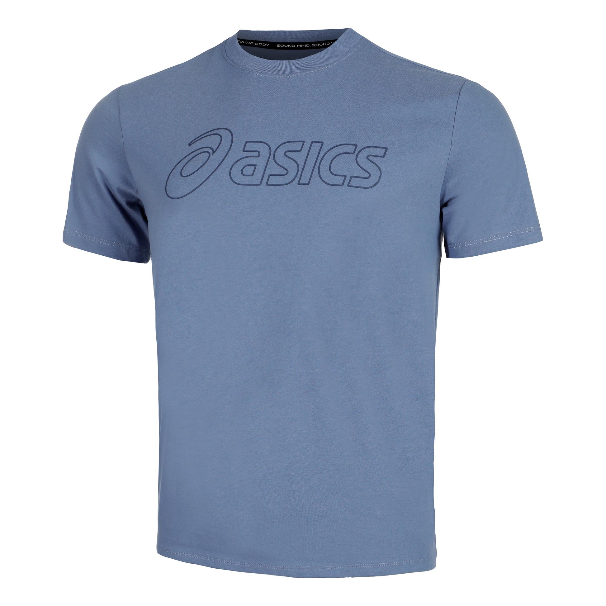 ASICS Logo T-Shirt Men - blue grey,