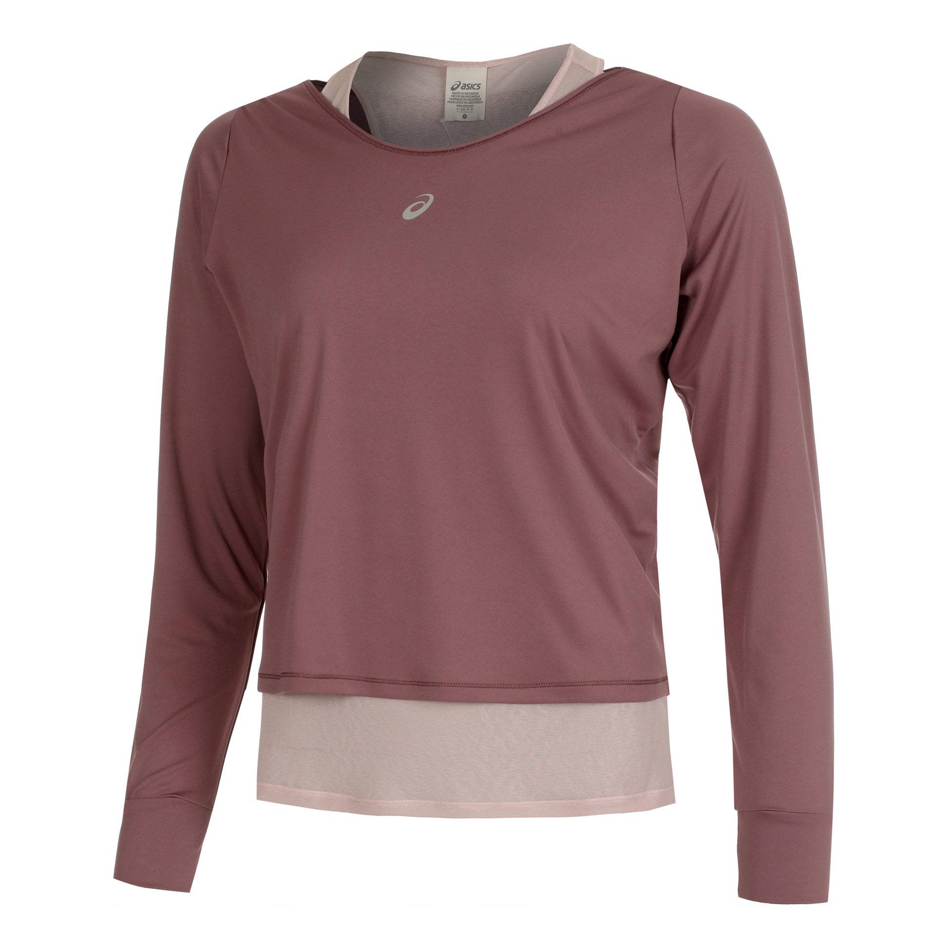 ASICS Nagino Run Running shirt Women - berry, ecru