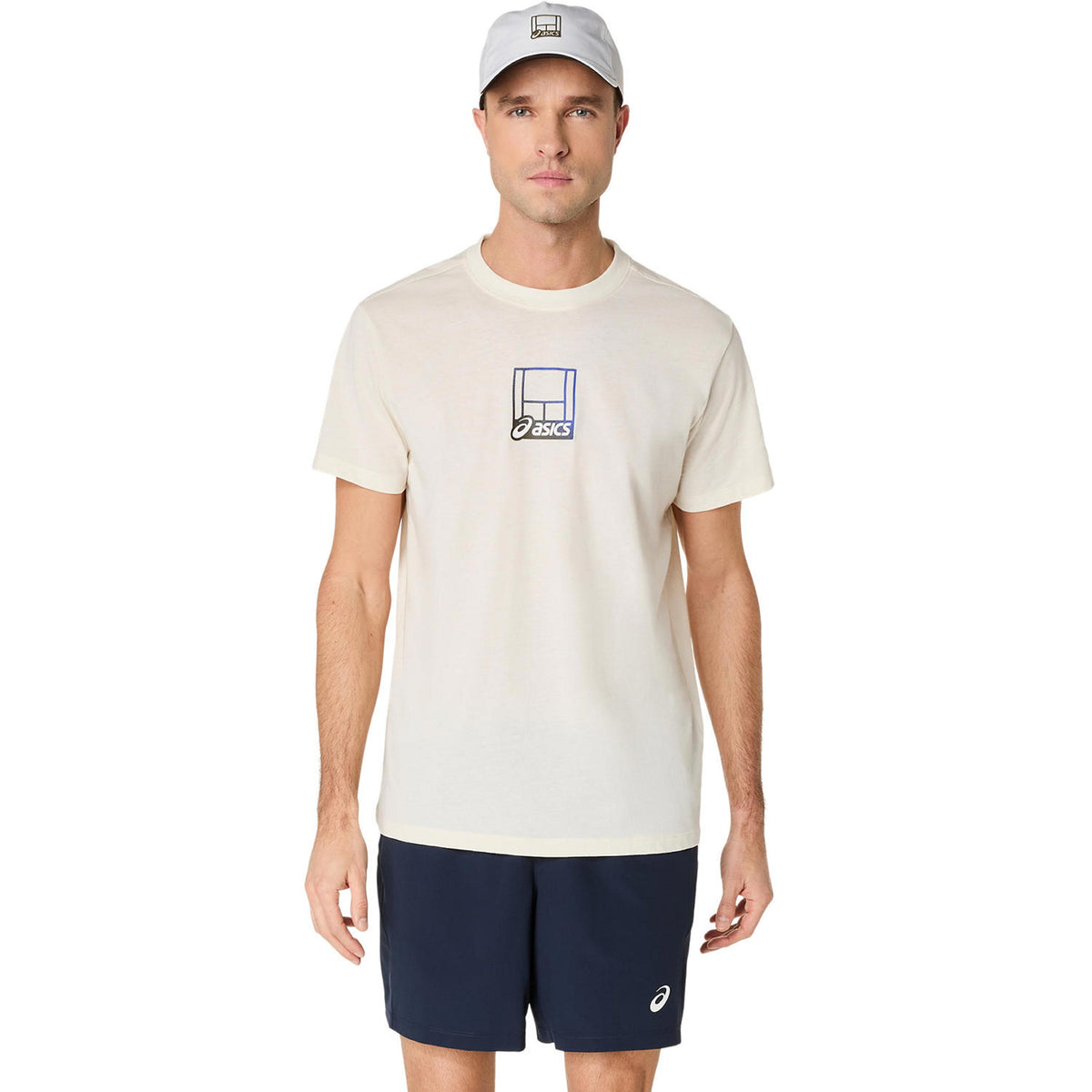ASICS Court Core Graphic T-Shirt Men-cream