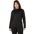 Core Winter 1/2 Zip Running Shirt Women-Black