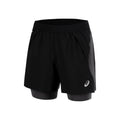 Road 2in1 5in Running shorts Men-black, dark grey