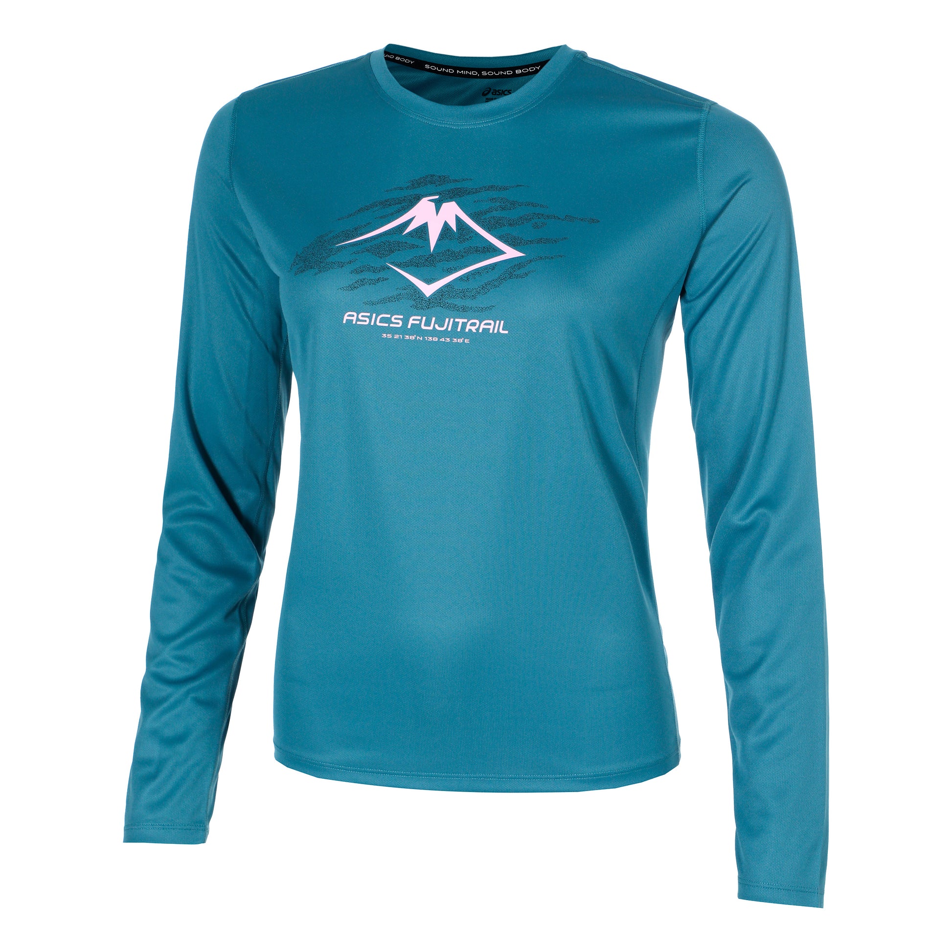 ASICS Fujitrail Logo Long Sleeve Women-Blue