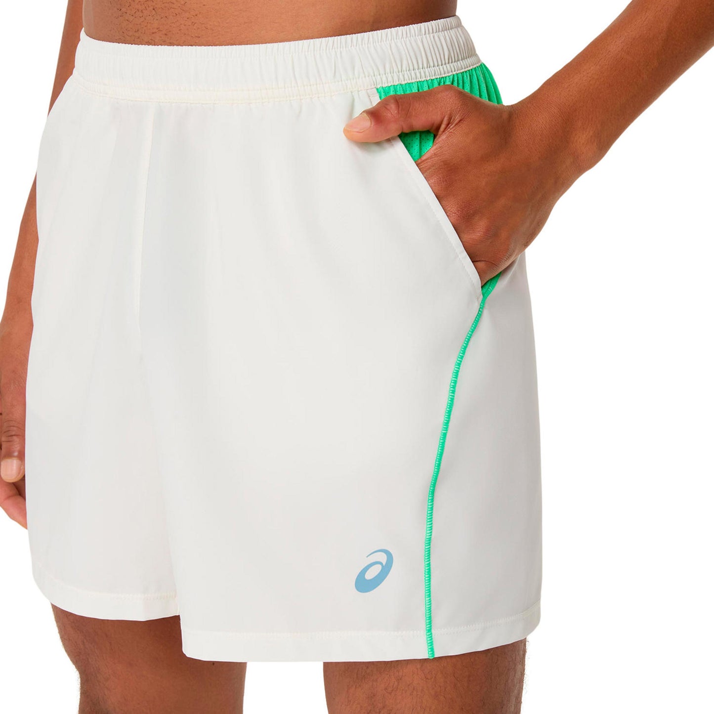 ASICS Court 7in Shorts Men - cream, green