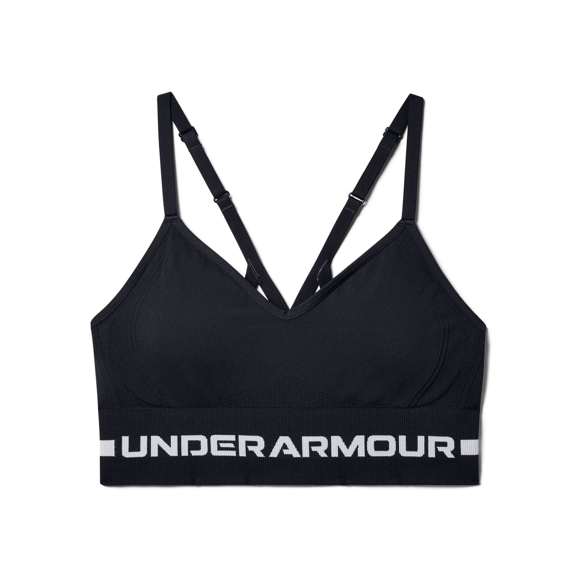 Under Armour Seamless Low Long Sports bras Women - black, lightgrey