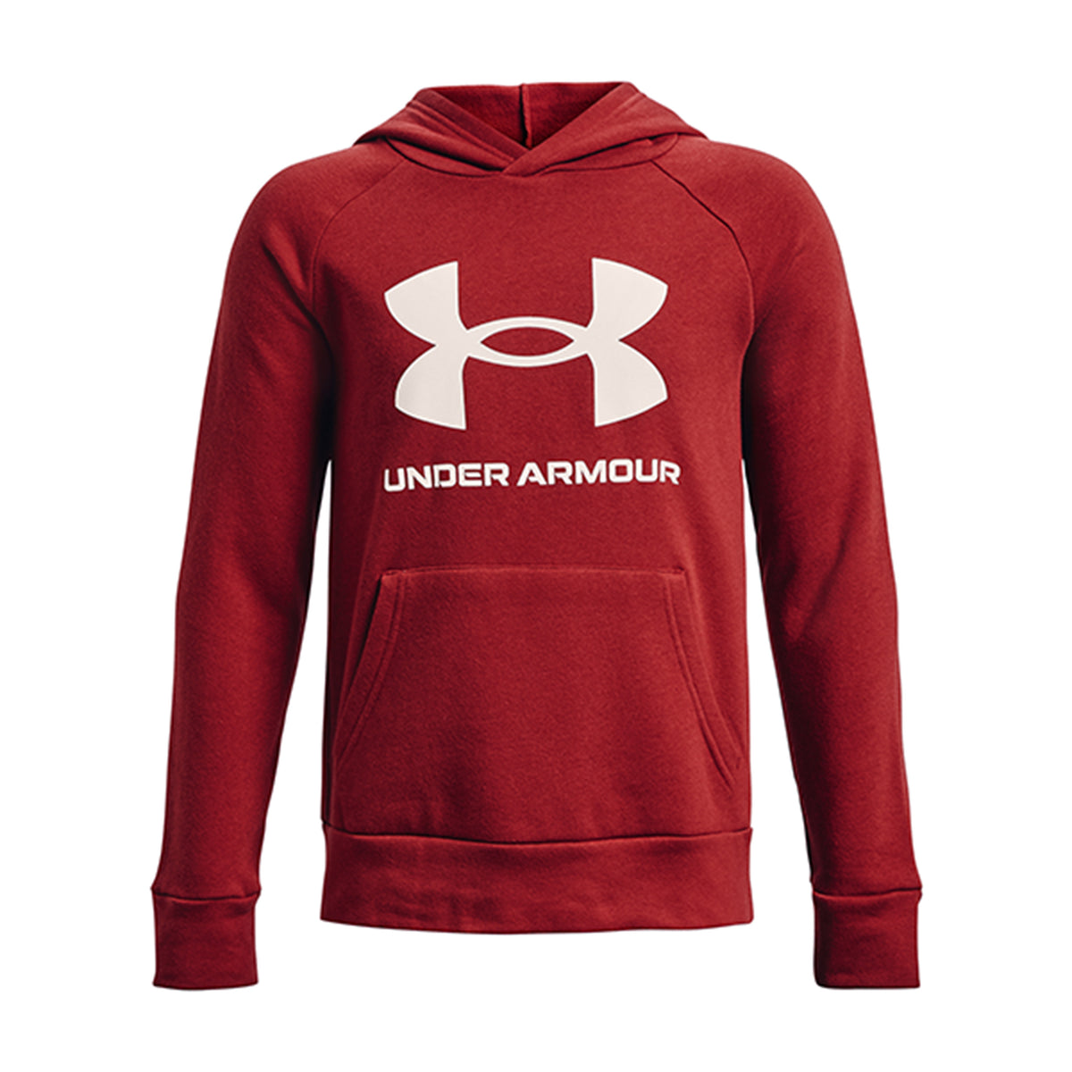 Under Armour Fleece Hoody Boys - red, grey