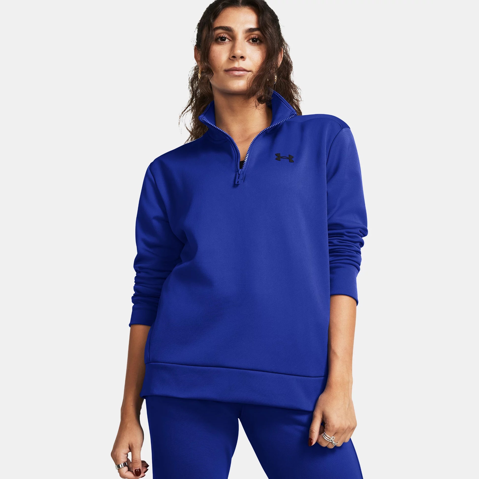 Under Armour 1/4 Zip Long sleeve Women - dark blue,