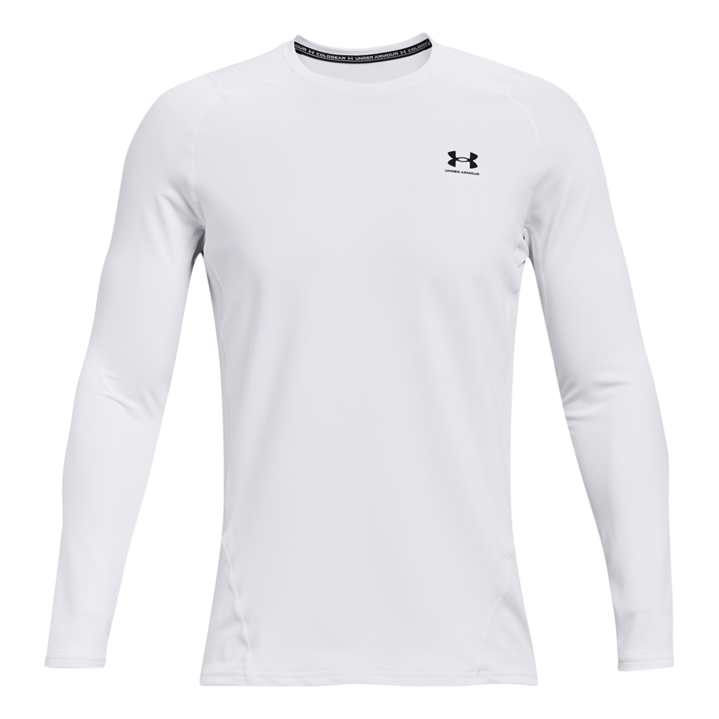 Under Armour Coldgear Fitted Crew Long sleeve Men - white,