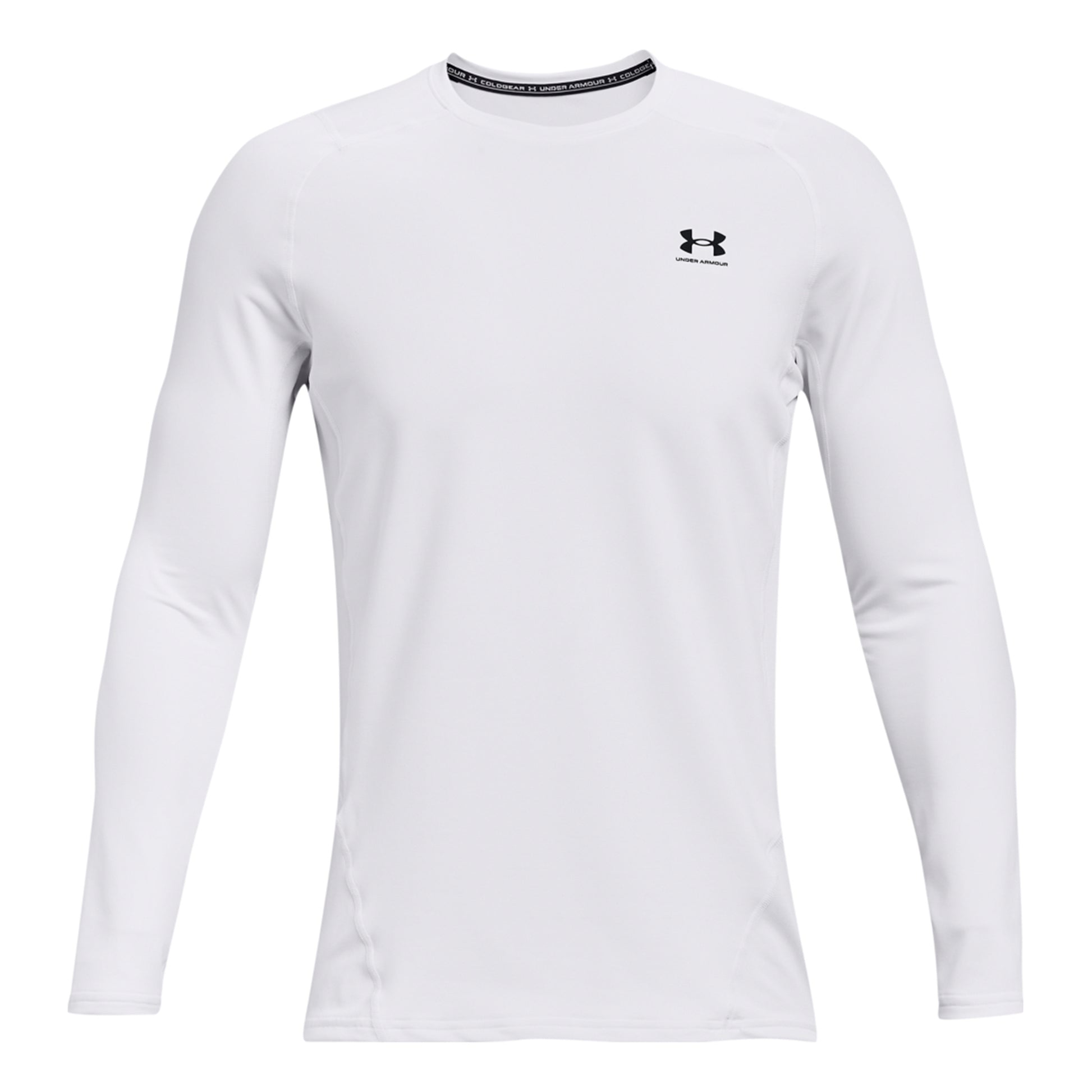 Under Armour Coldgear Fitted Crew Long sleeve Men - white,