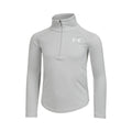 Tech Graphic Half-Zip Long sleeve Girls - lightgrey, silver