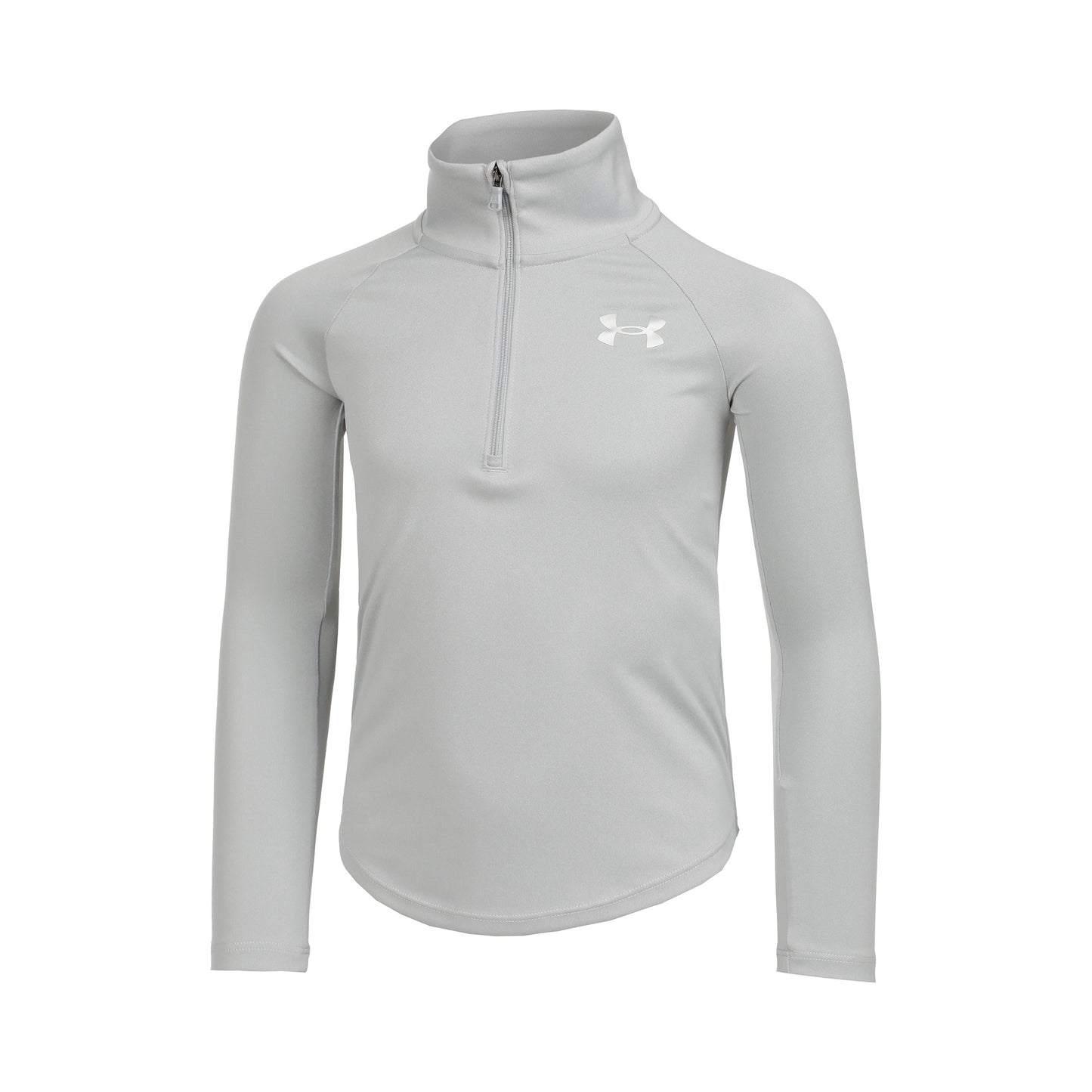 Under Armour Tech Graphic Half-Zip Long sleeve Girls - lightgrey, silver