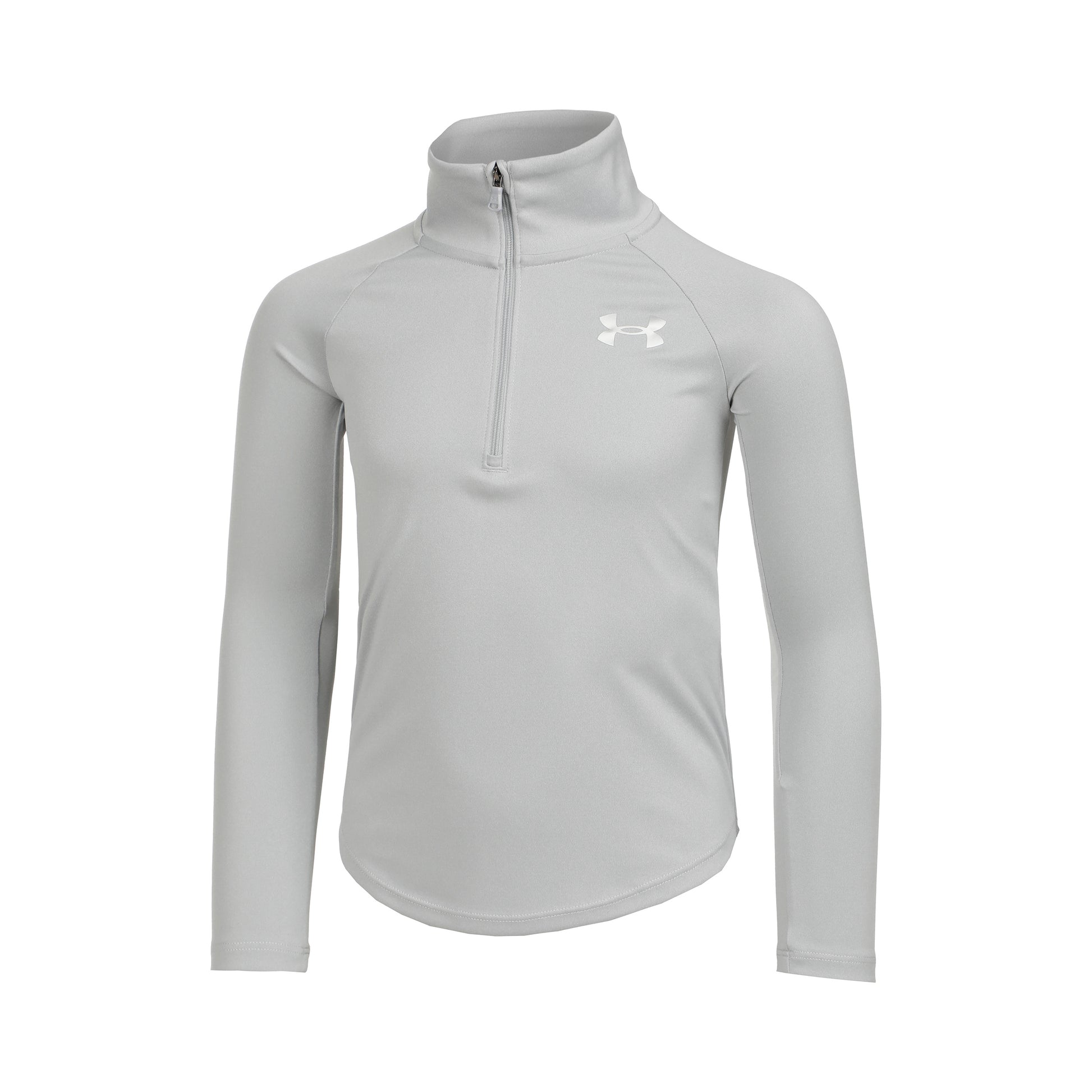 Under Armour Tech Graphic Half-Zip Long sleeve Girls - lightgrey, silver