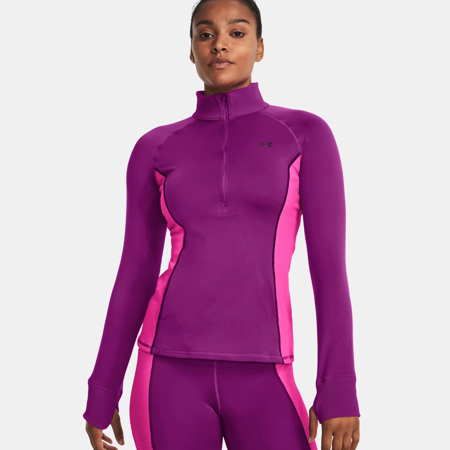Under Armour CW Half-Zip Long sleeve Women - violet, pink