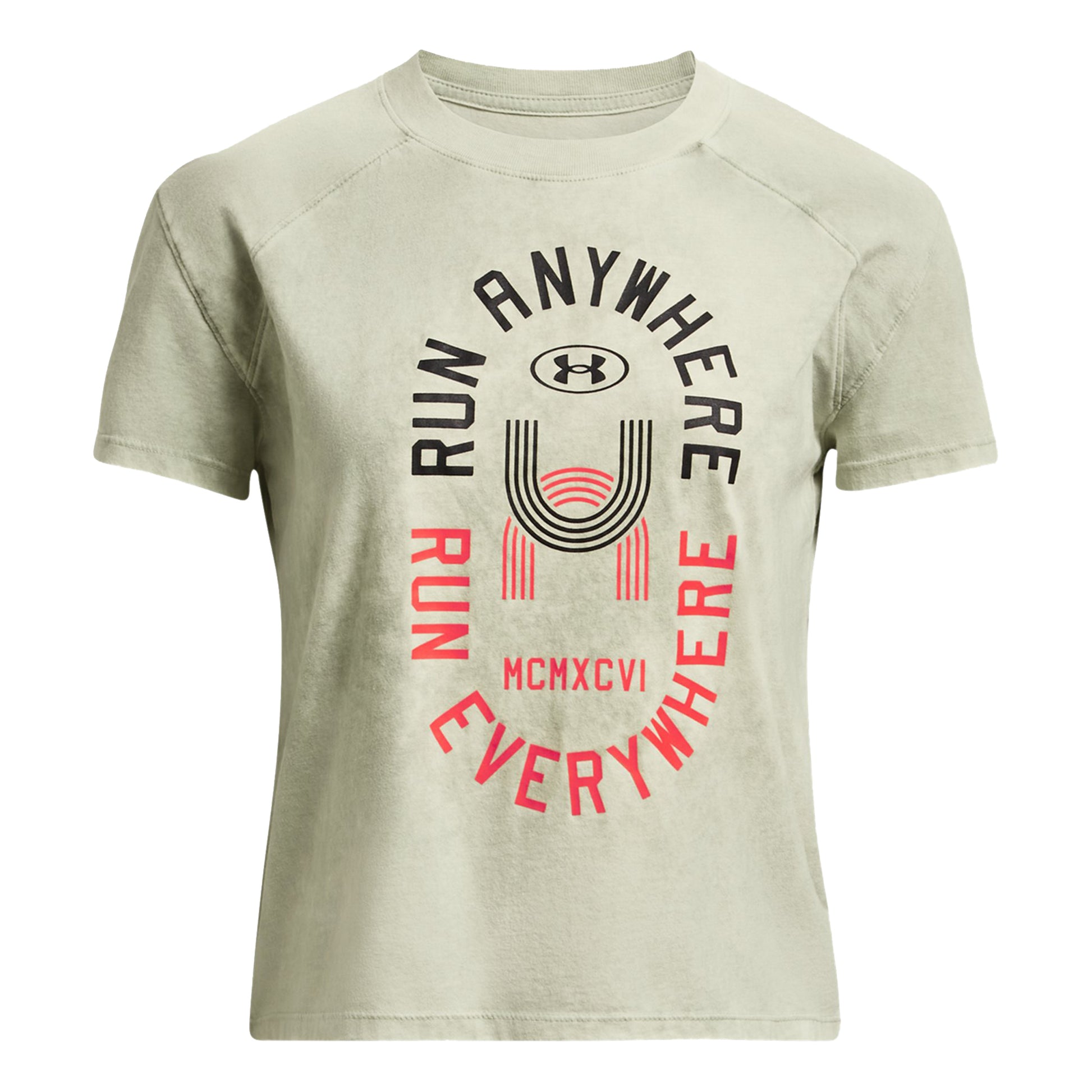 Under Armour Run Everywhere Graphic Running shirt Women - green,