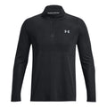 Seamless Stride 1/4 Zip Long Sleeve Men-Black