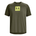 Tech printed fill T-Shirt Men - dark green, yellow