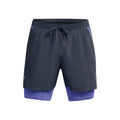 Launch 2in1 5in Running shorts Men - grey, violet