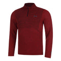 Seamless Stride 1/4 Zip Long sleeve Men - red,