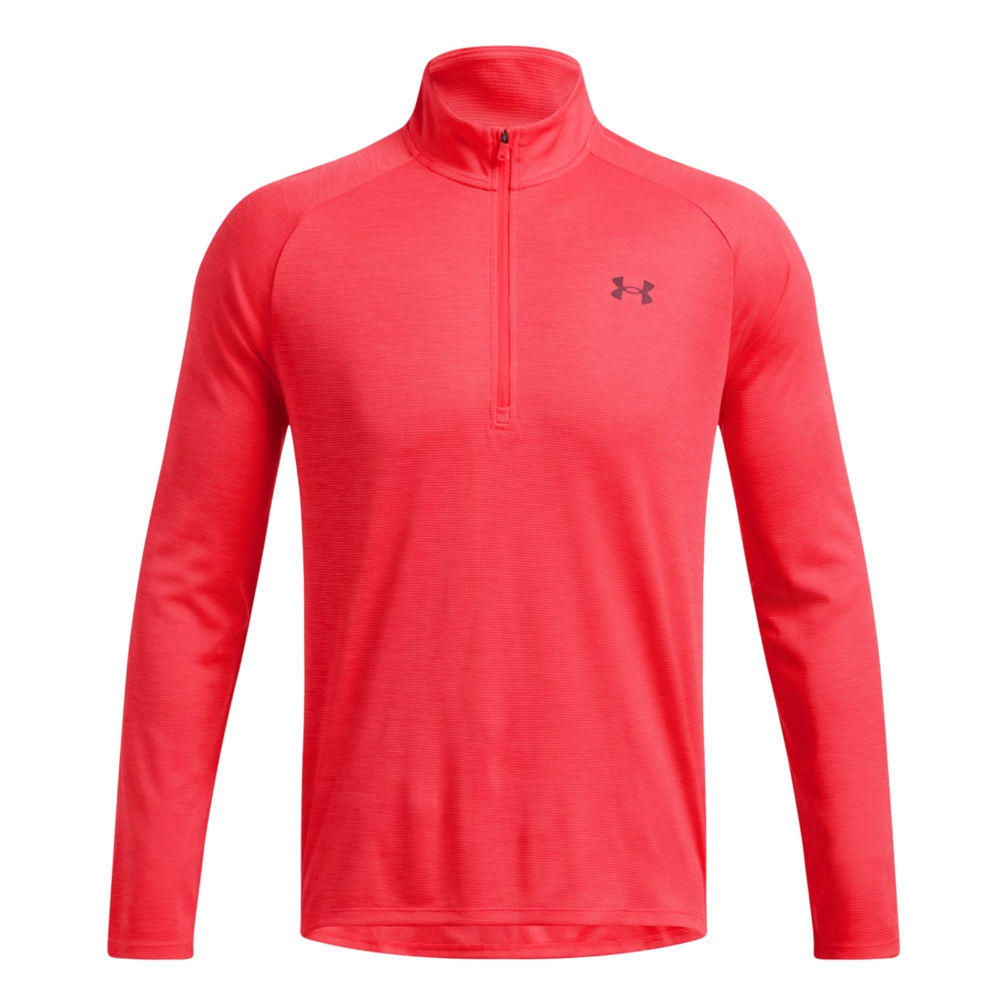 Under Armour Tech Textured Half-Zip Long sleeve Men - red,