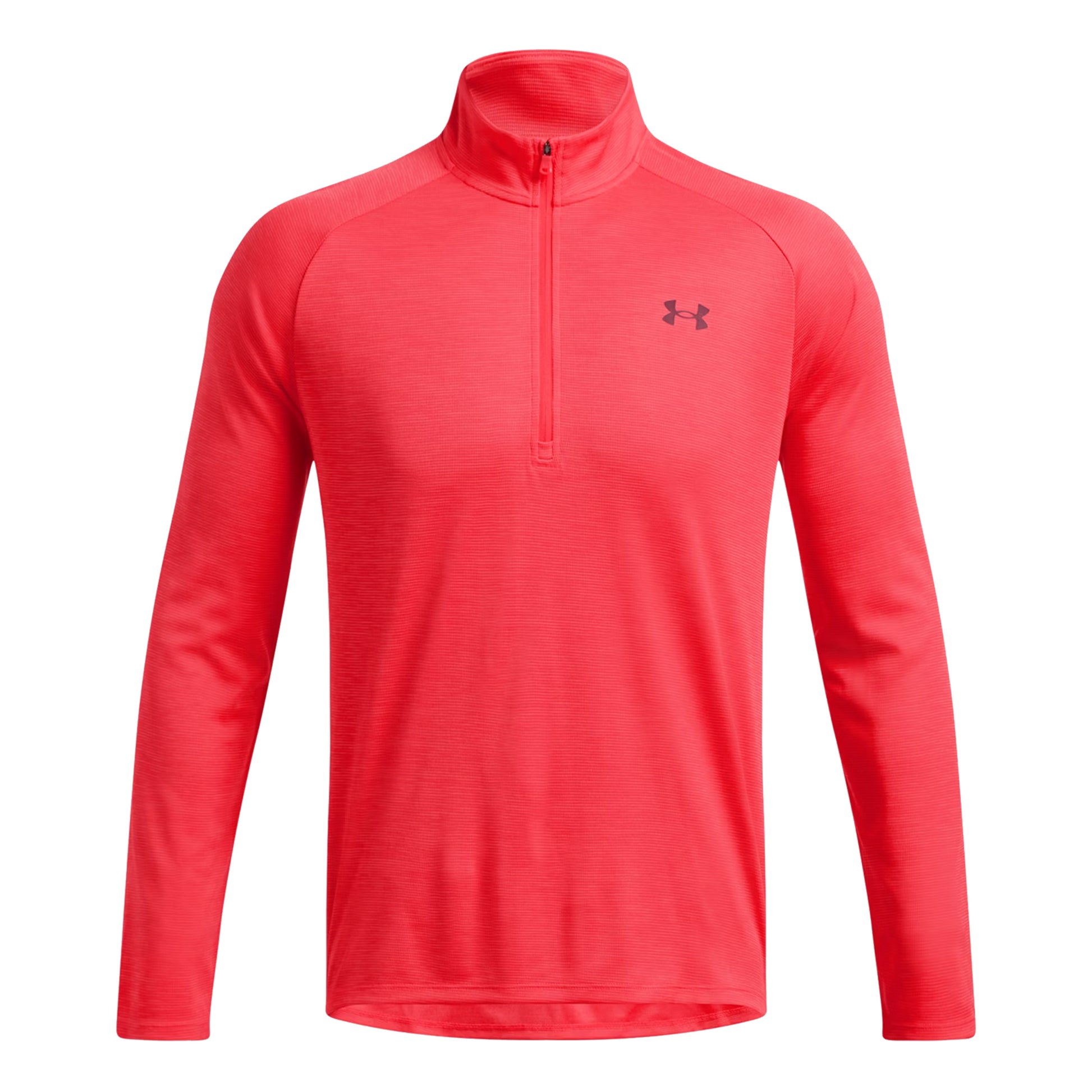 Under Armour Tech Textured Half-Zip Long sleeve Men - red,