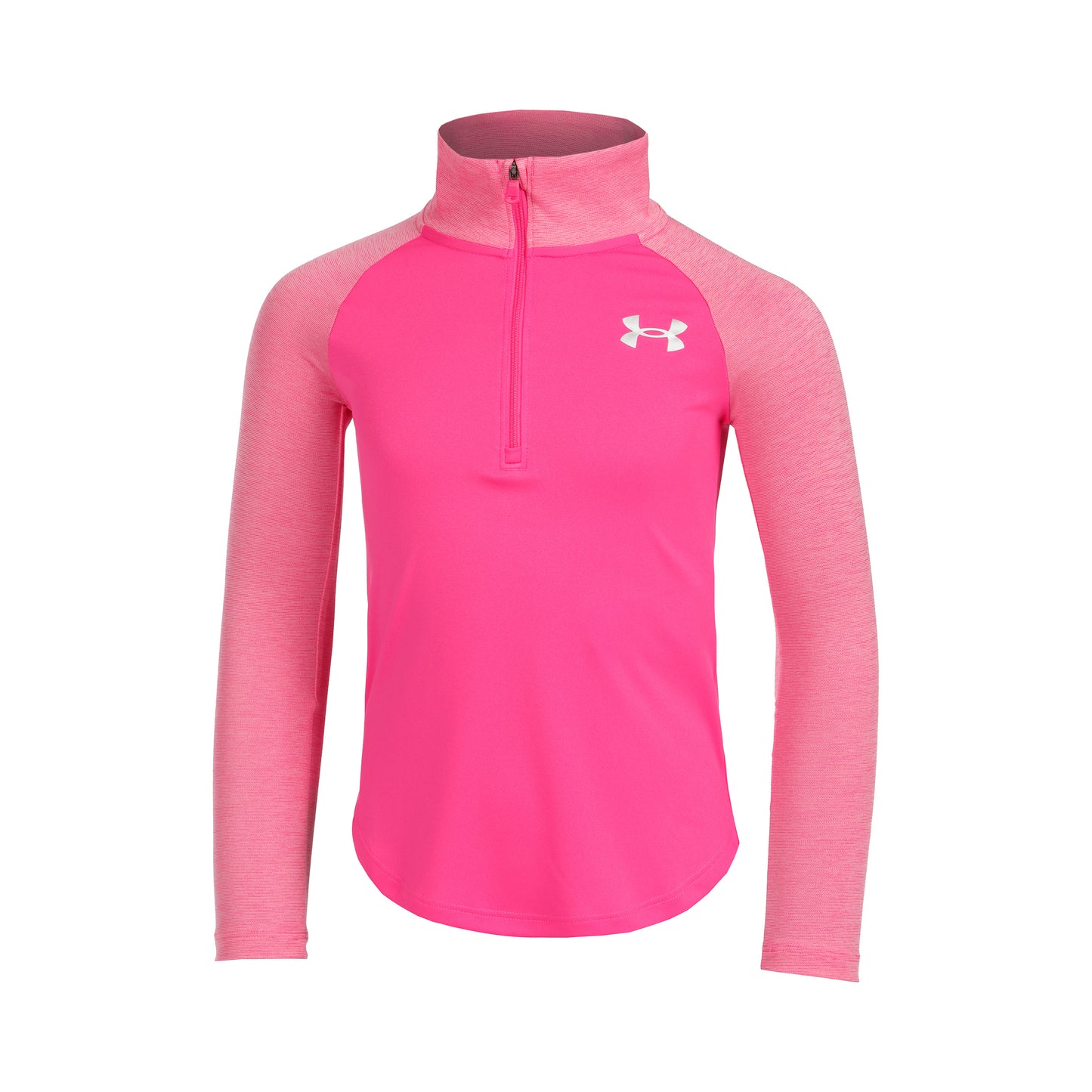 Under Armour Tech Graphic Half-Zip Long sleeve Girls - neon pink,
