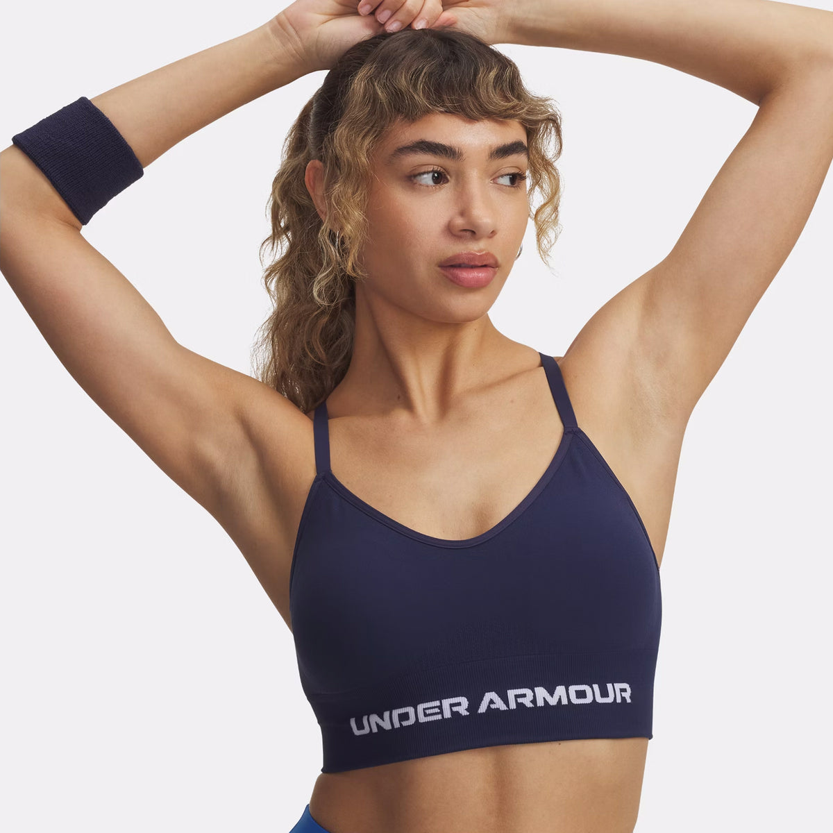 Under Armour Vanisheamle Low Sports Bras Women-Blue