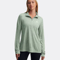 Tech 1/2 Zip-Twist Long sleeve Women - sage,