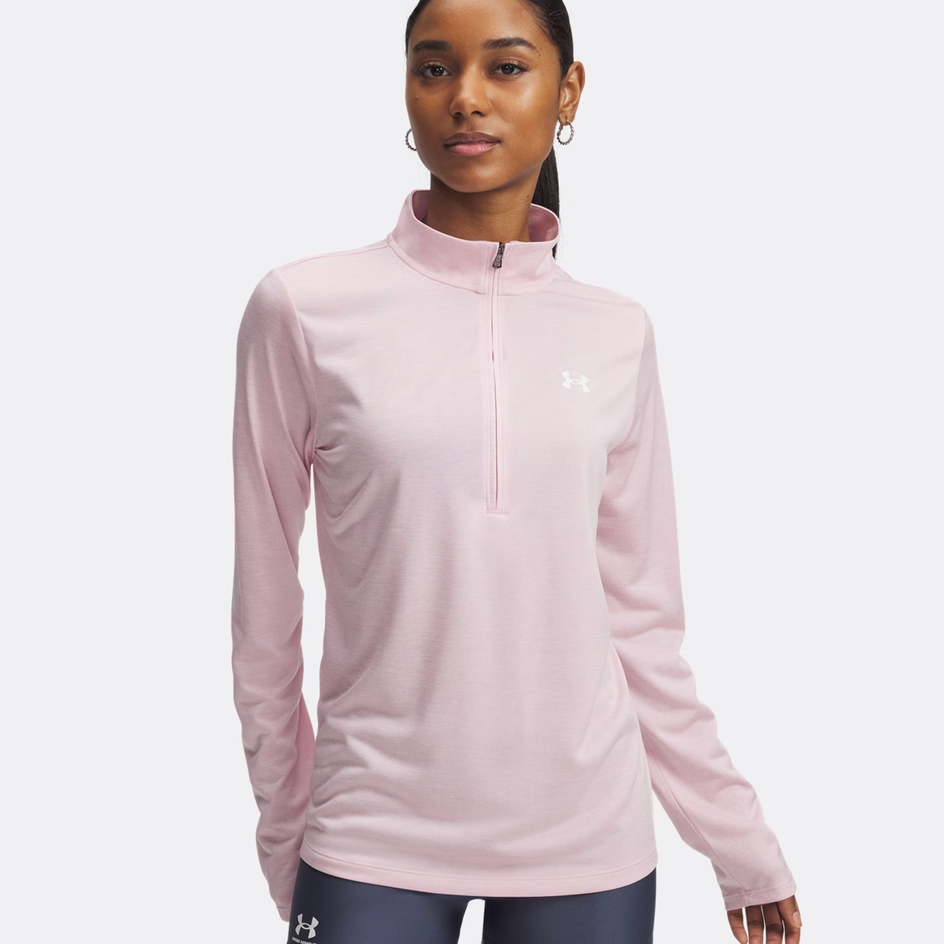 Under Armour Tech 1/2 Zip-Twist Long sleeve Women - rose, white