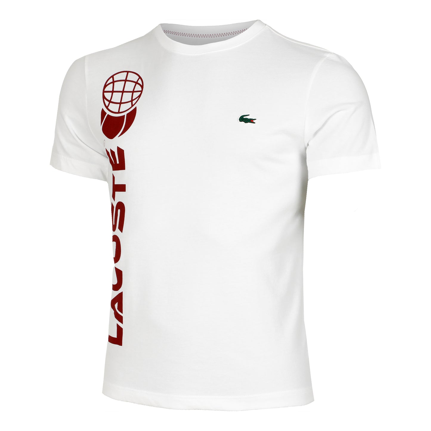 Lacoste Daniil Medvedev T-Shirt Men - white, rust