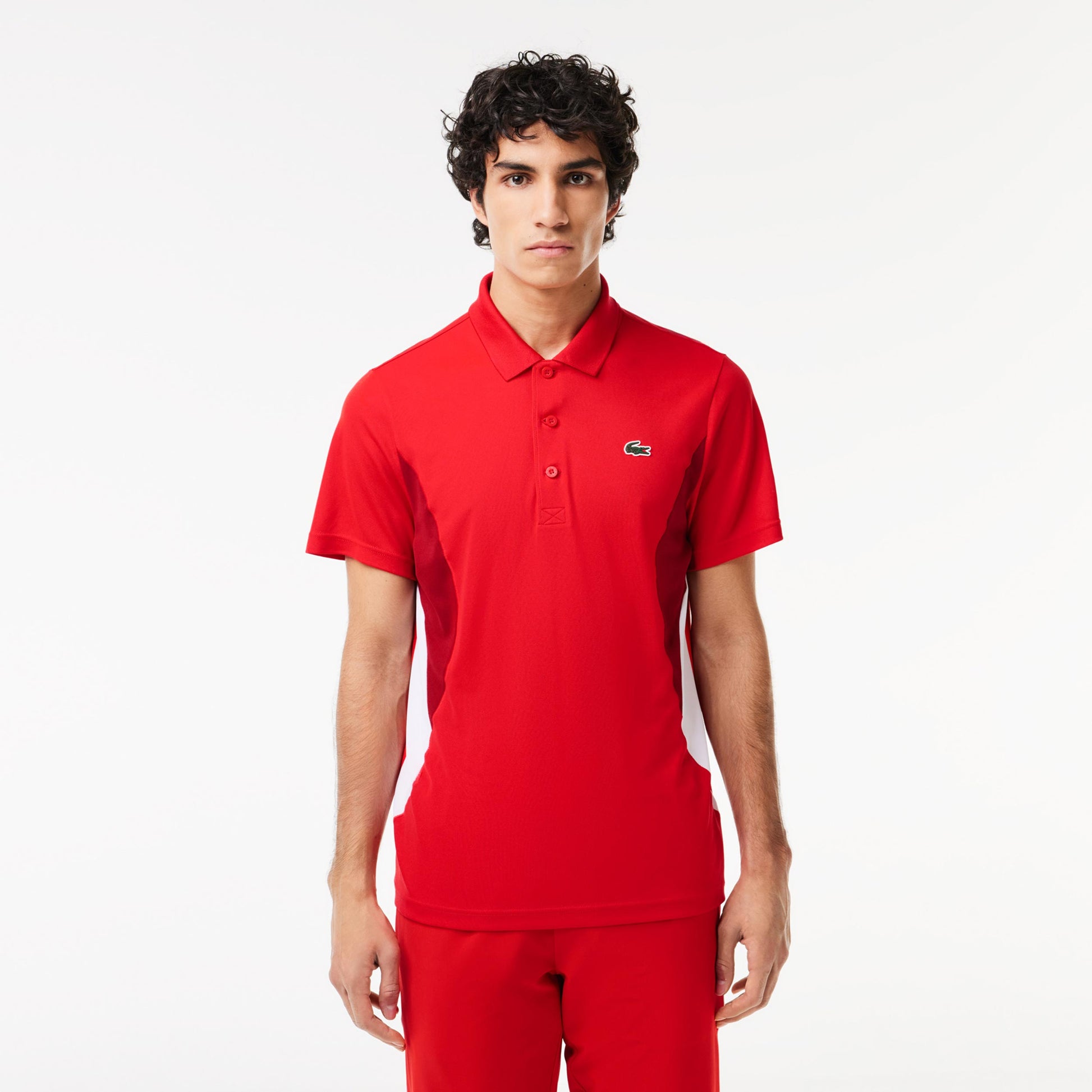 Lacoste Polo Men - red, multicoloured