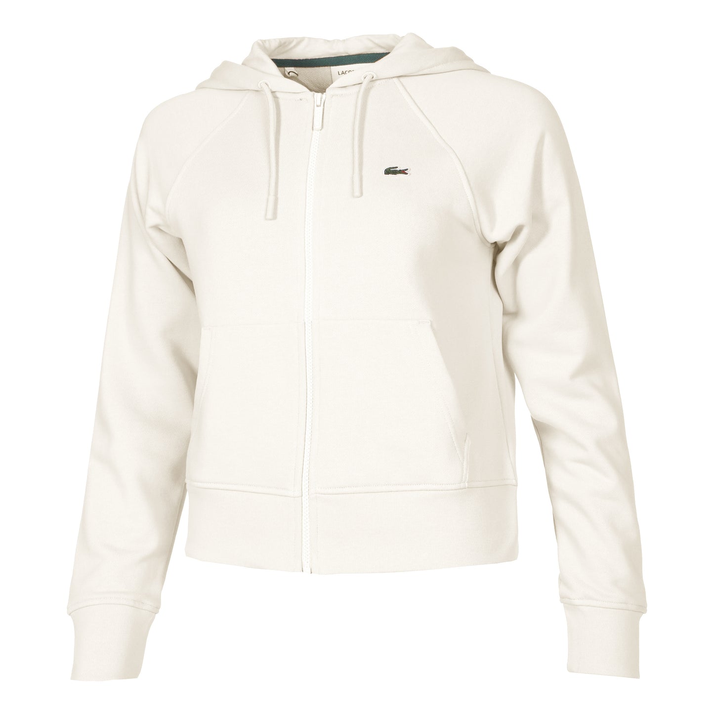 Lacoste Core Zip Hoodie Women - white,