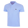 Ribbed Collar Polo Men - lilac