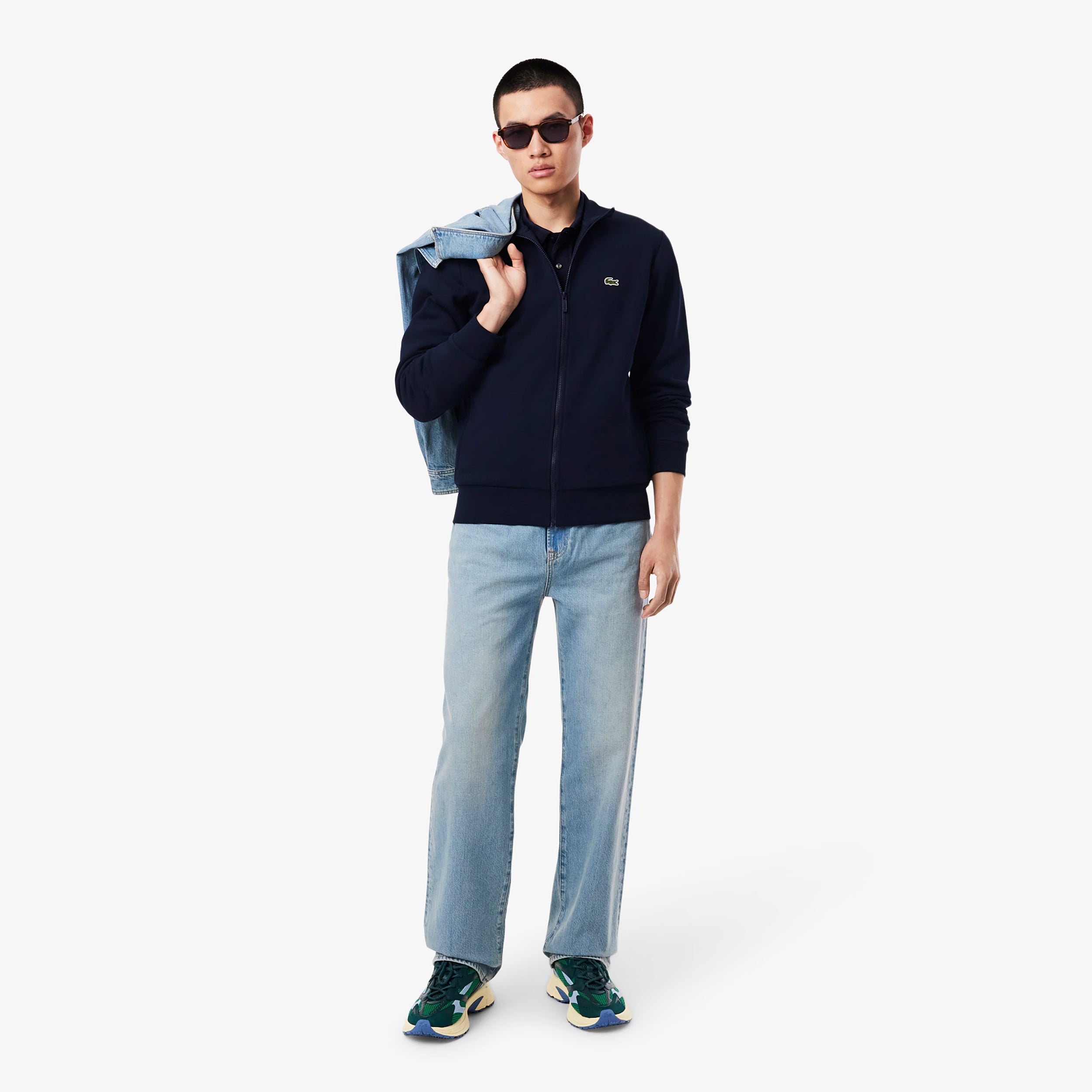 Core Lifestyle Zip Hoodie Men-Dark Blue | Tennis-Point