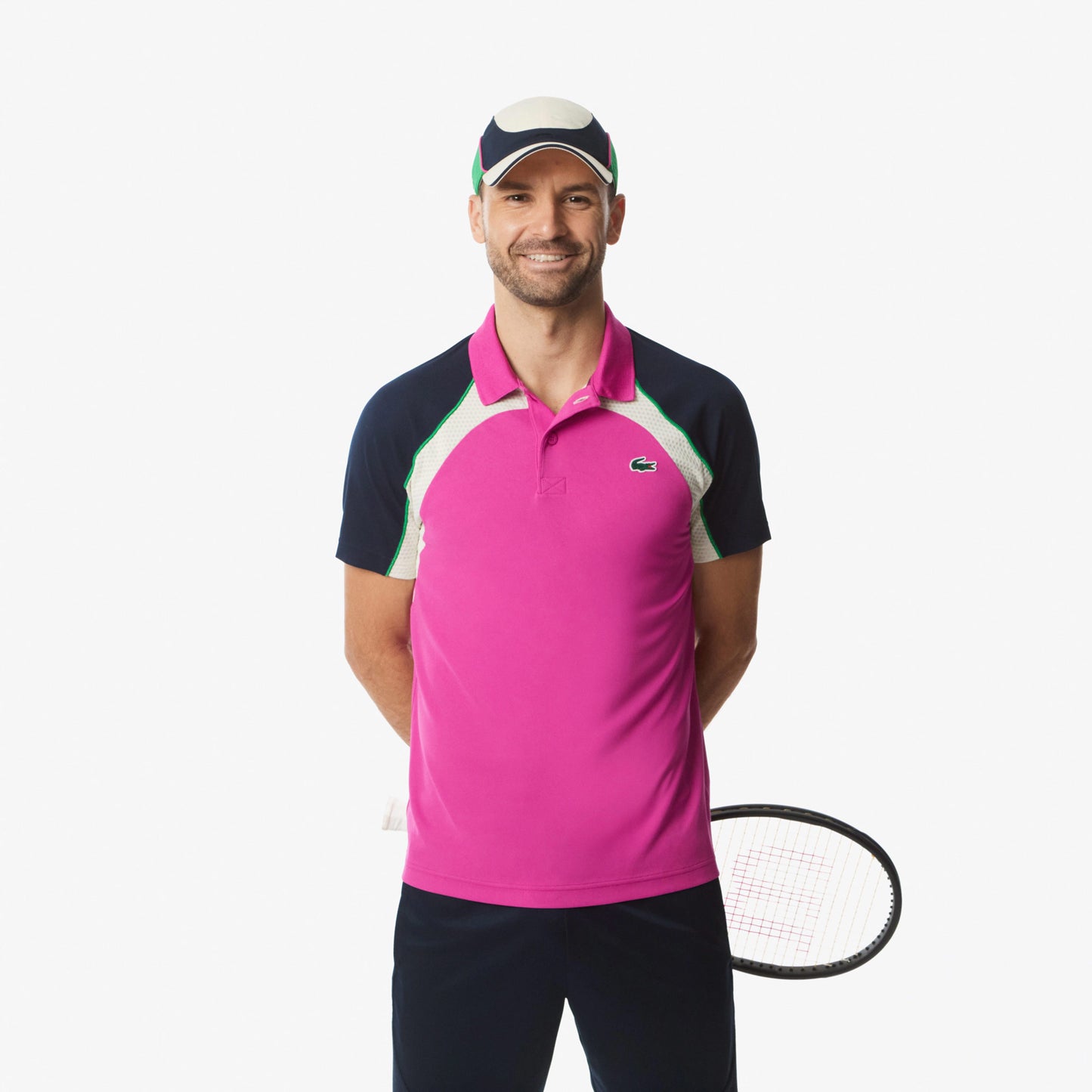 Lacoste Polo Men-Pink,Multicoloured