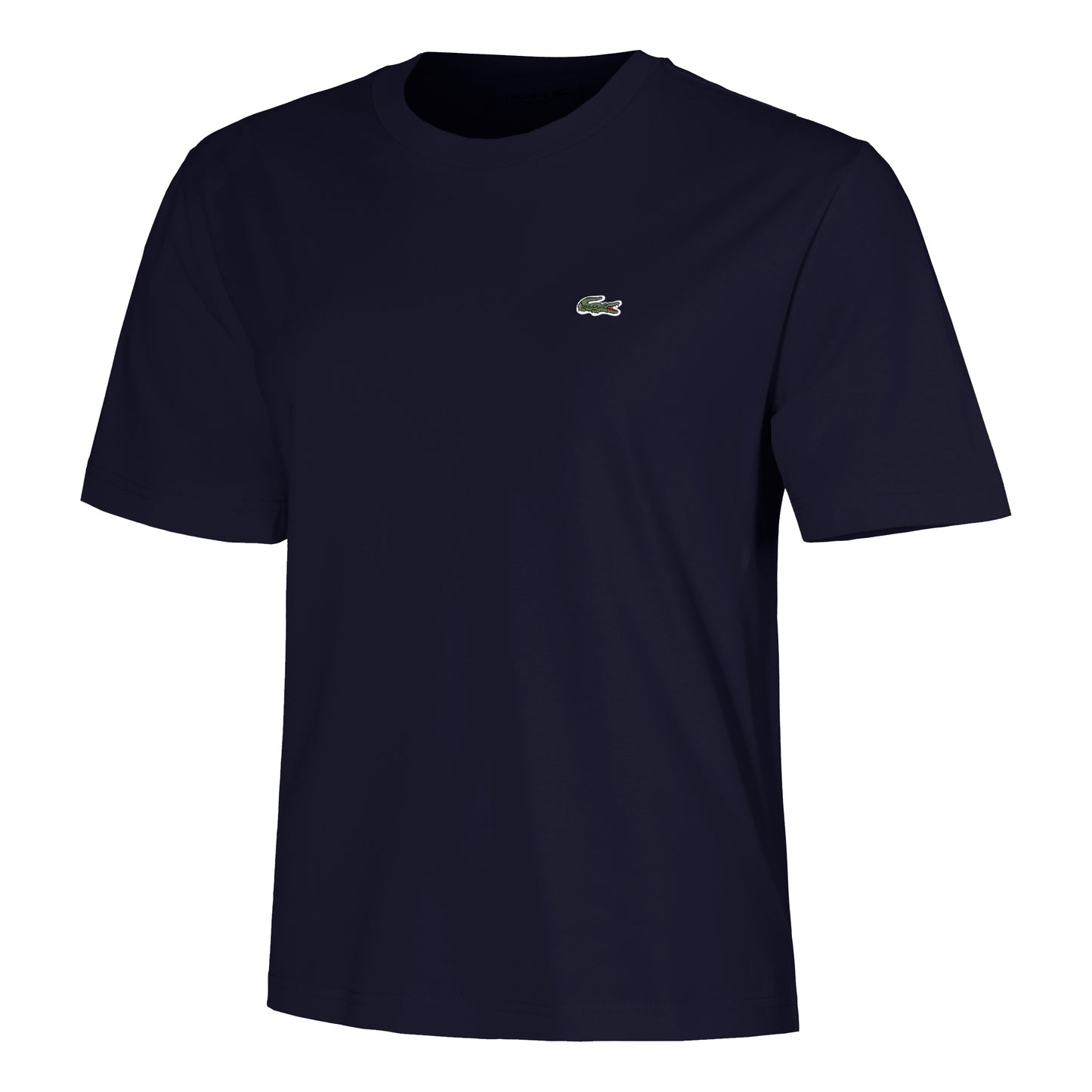 Lacoste Relaxed Fit Plain Soft T-Shirt Women-Dark Blue