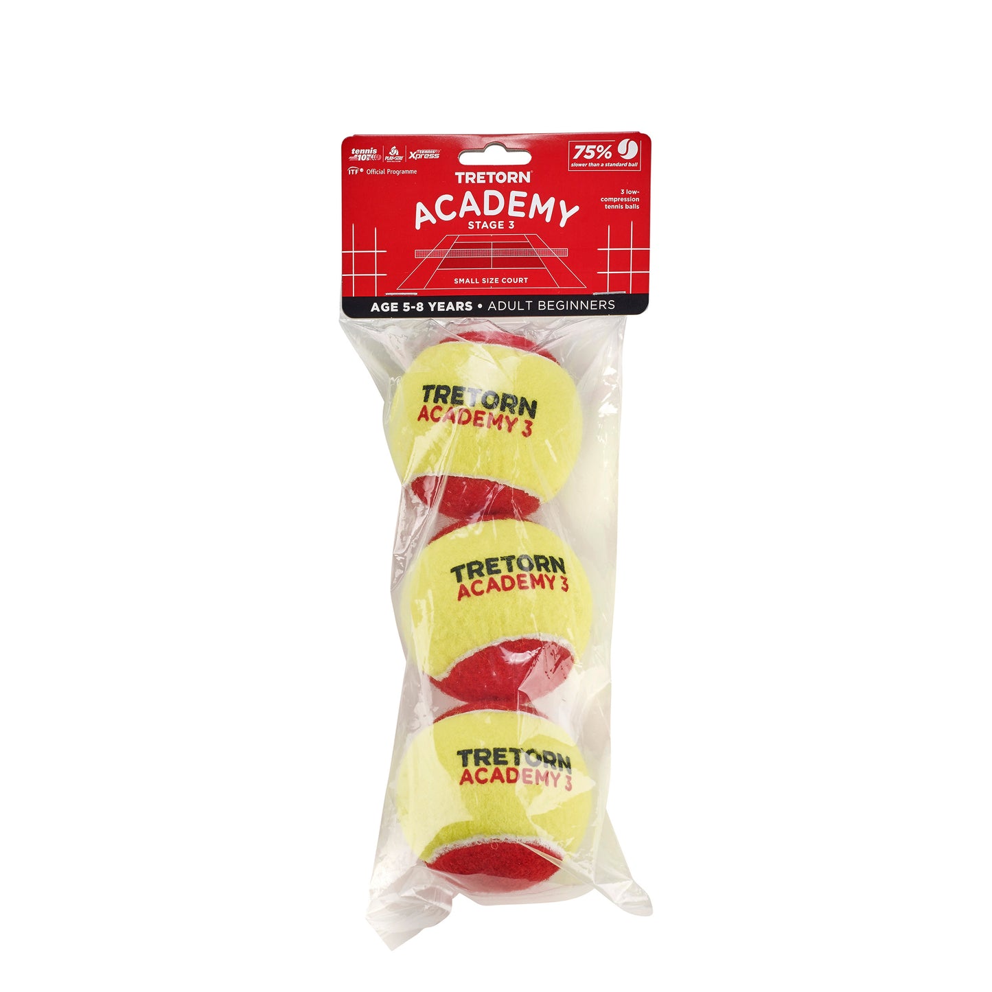 Tretorn Academy Red 3 Pack