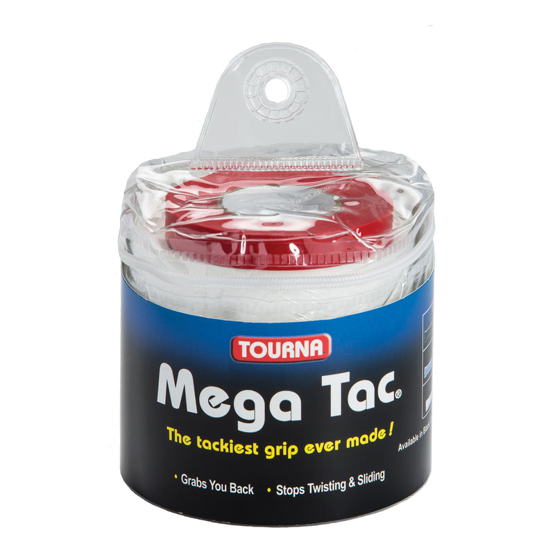 Tourna Mega Tac 10 Overgrip XL: Il Grip Più Adesivo Per Tennis E Badminton (Blu)