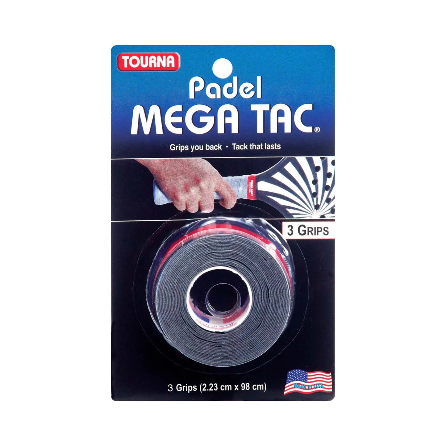 Tourna Padel Mega Tac 3 Pack-Black