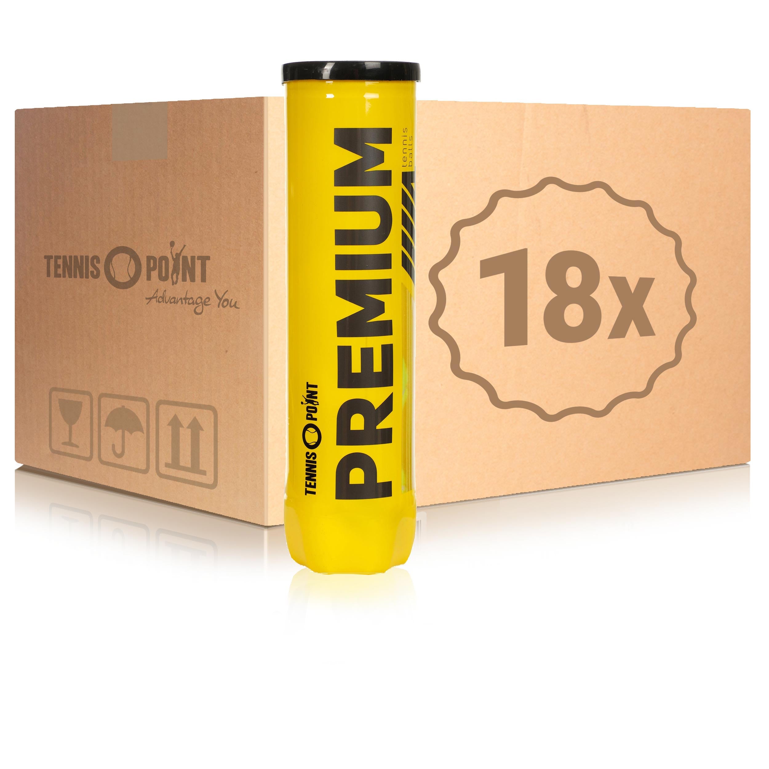 Tennis-Point 18x 4 Ball Tube Premium in a box