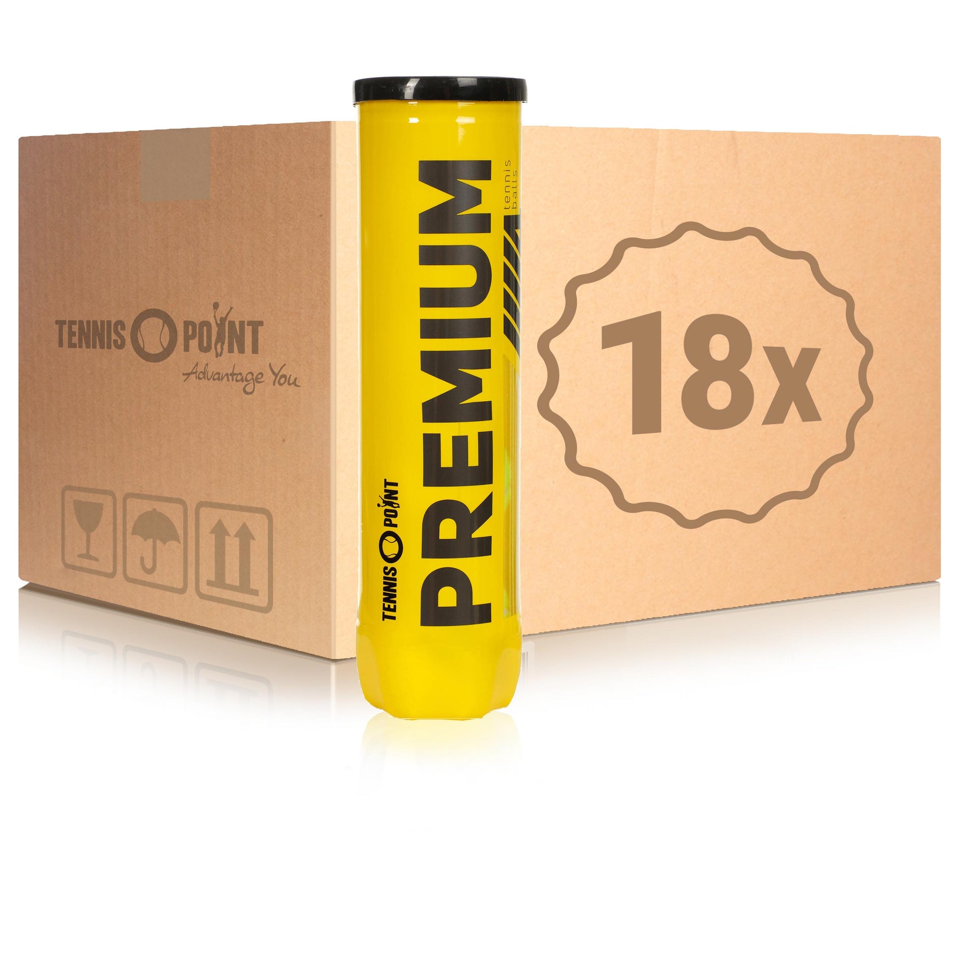 Tennis-Point 18x 4 Ball Tube Premium in a box