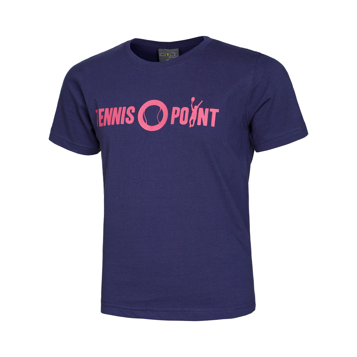 Tennis-Point Basic Cotton T-Shirt Kids - dark blue, pink