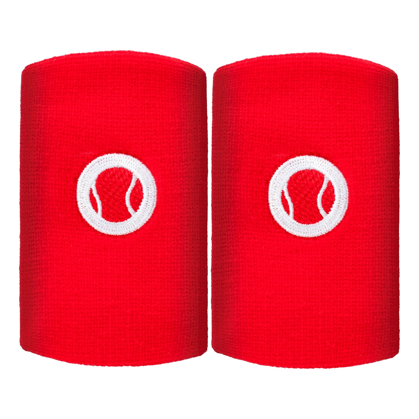 Tennis-Point Long Wristband 2 Pack Unisex - red,