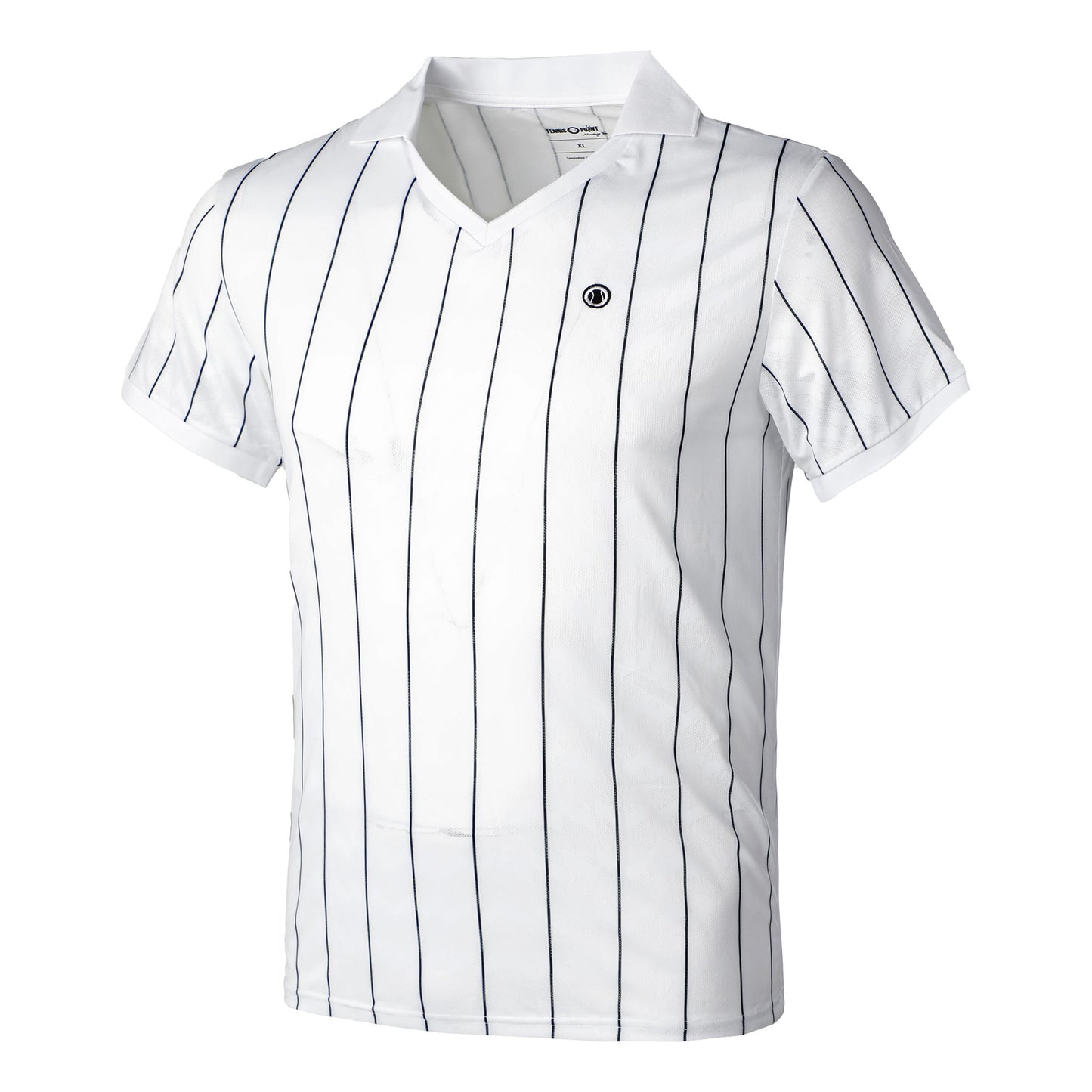 Tennis-Point Stripes Polo Men - white, black