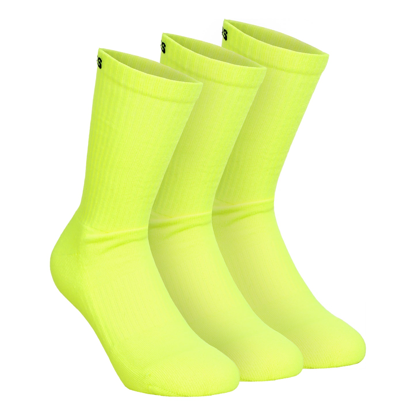 Tennis-Point Tennis Socks 3 Pack-Neon Yellow