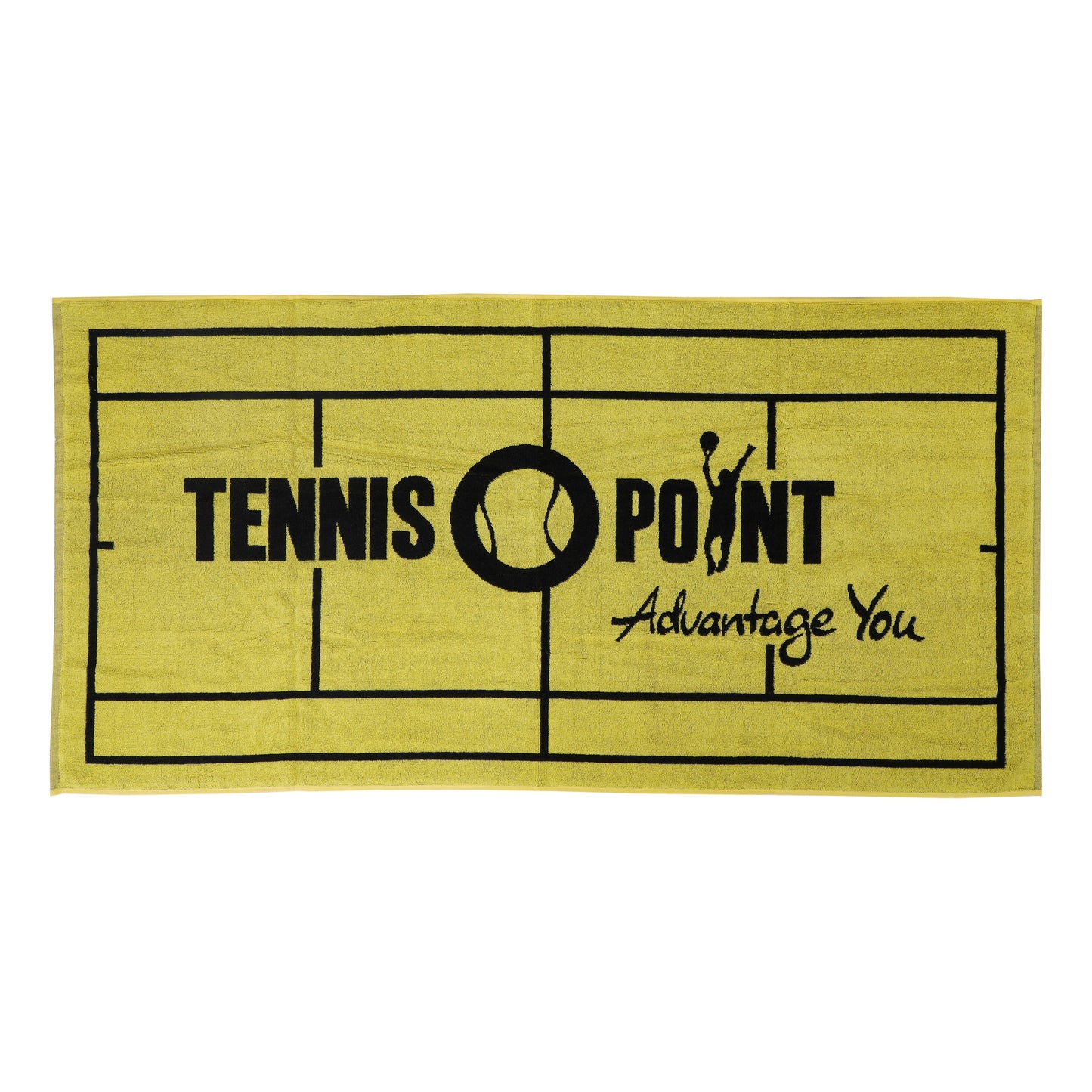 Tennis-Point 70x140 Towel-Yellow,Black