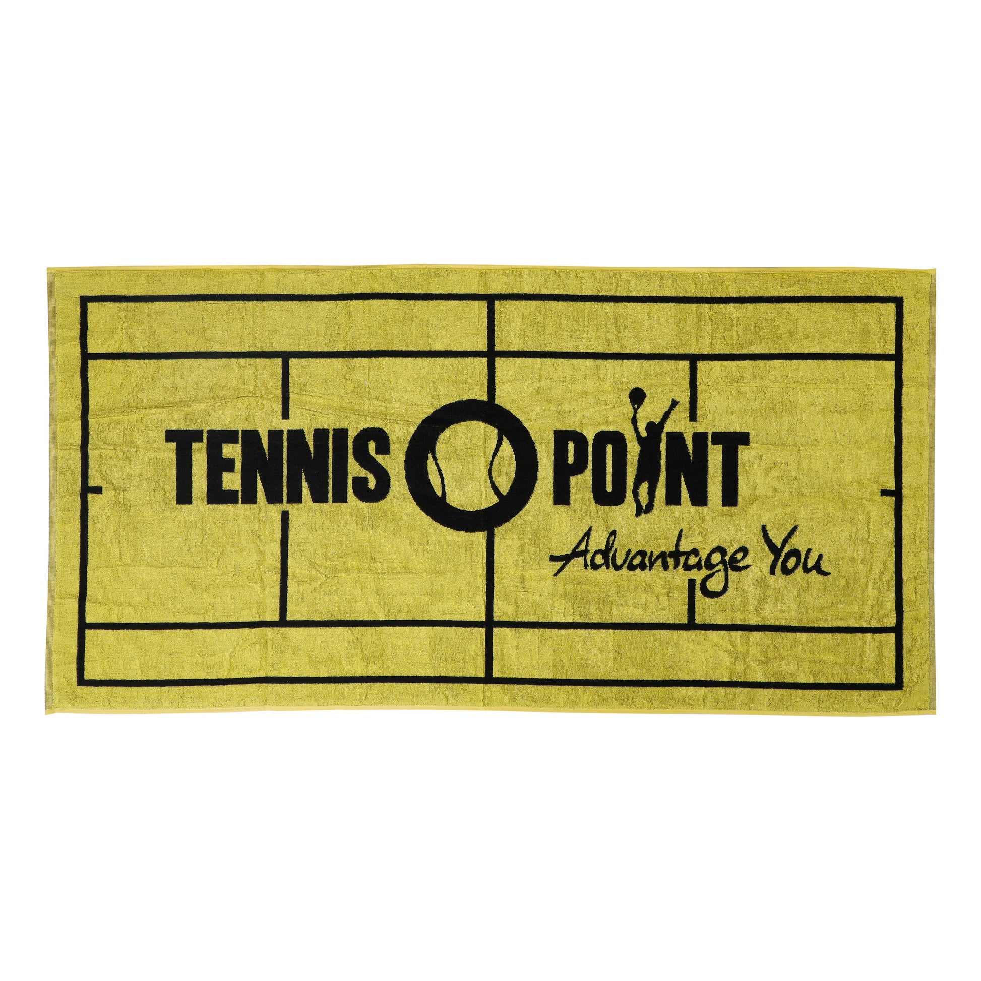 Tennis-Point 70x140 Towel-Yellow,Black