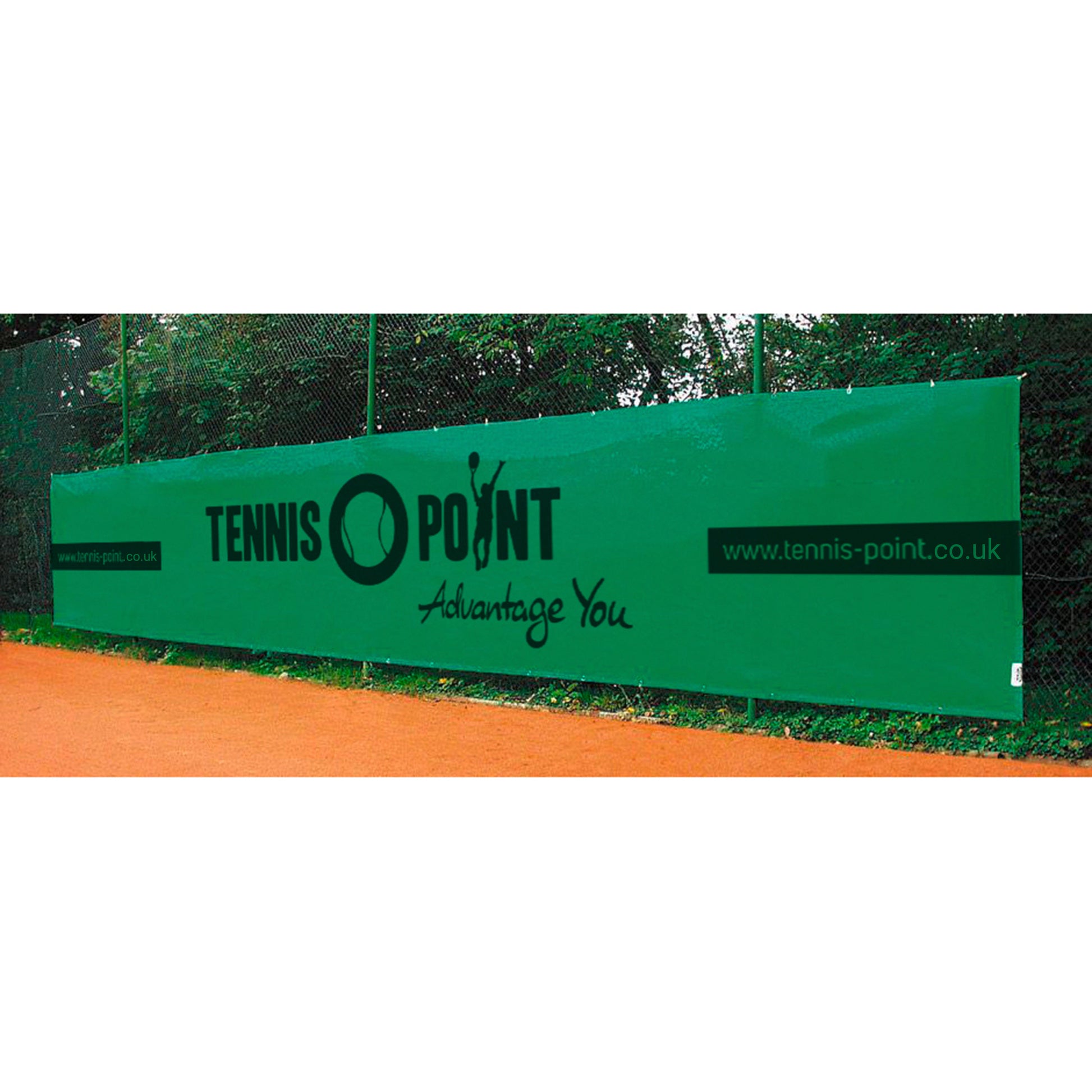 Tennis-Point Windbreak 12x2m-Green